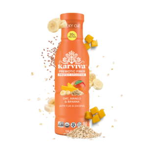 Karviva oat mango banana protein smoothie bottle