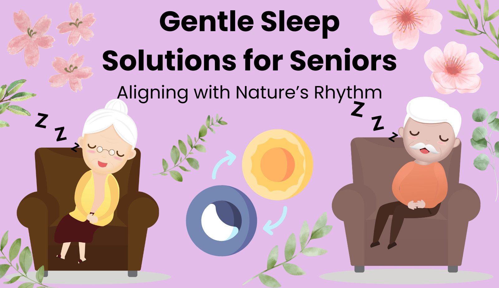 Gentle Sleep Solutions for Seniors – Aligning with Nature’s Rhythm cover