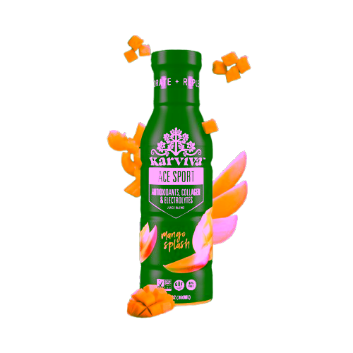 An image of the Karviva’s energy drink ACE Sports in mango.