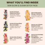 karviva organic juice cleanse variety pack – weight control, detox & skin support, 6 x 12oz Karviva skin glow and sugar detox juice pack varieties.