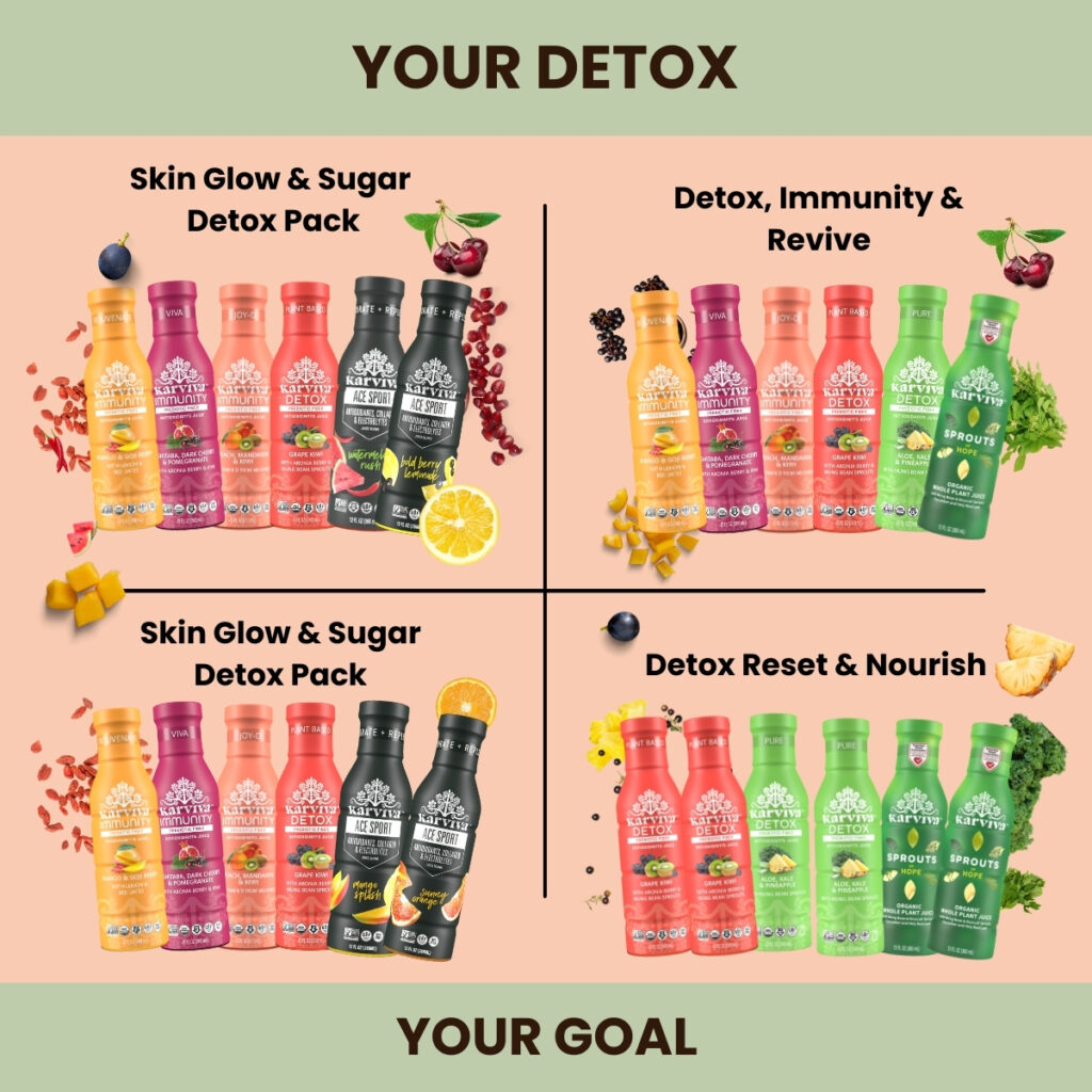 Detox drink packs for glow, immunity, and nourishment
