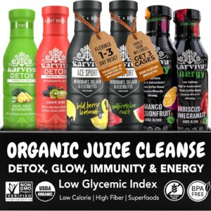 Detox, Collagen & Energy 3-Pack Variety | 1–3 Day Cleanse | 6 Bottles